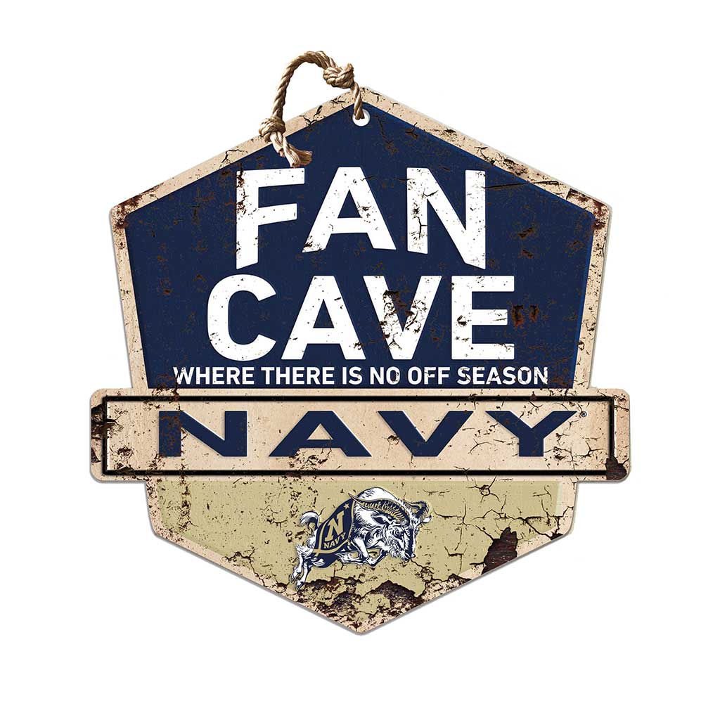 Rustic Badge Fan Cave Sign Naval Academy Midshipmen