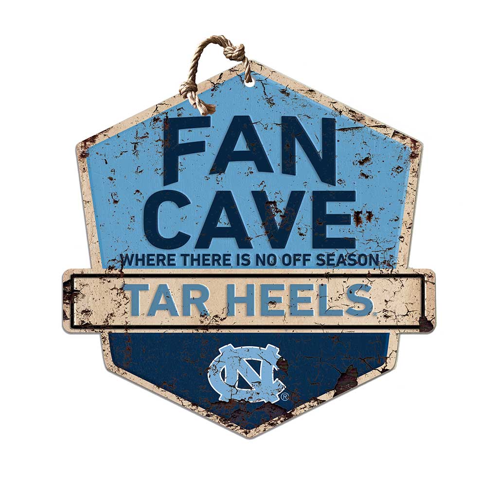Rustic Badge Fan Cave Sign North Carolina Chapel Hill Tar Heels