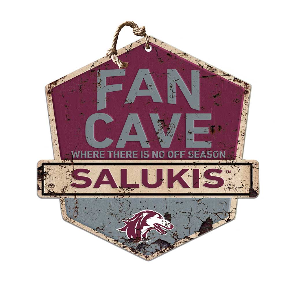 Rustic Badge Fan Cave Sign Southern Illinois Salukis