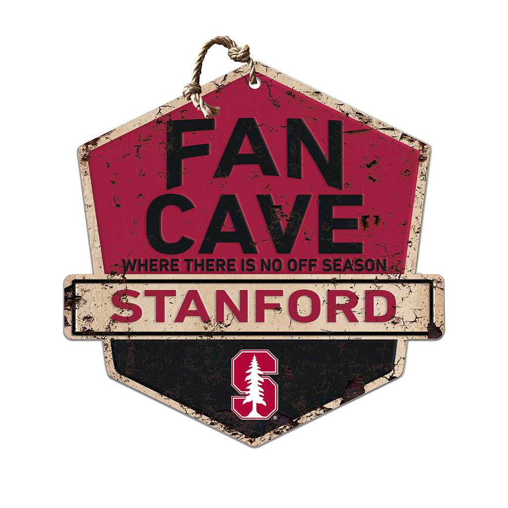 Rustic Badge Fan Cave Sign Stanford Cardinal