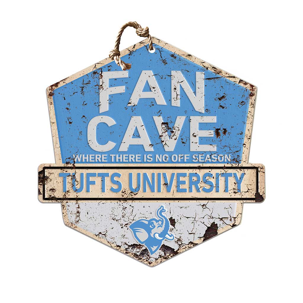 Rustic Badge Fan Cave Sign Tufts University Jumbos