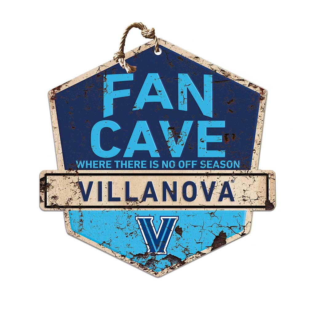 Rustic Badge Fan Cave Sign Villanova Wildcats