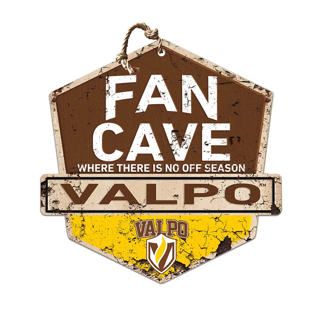 Rustic Badge Fan Cave Sign Valparaiso University Beacons