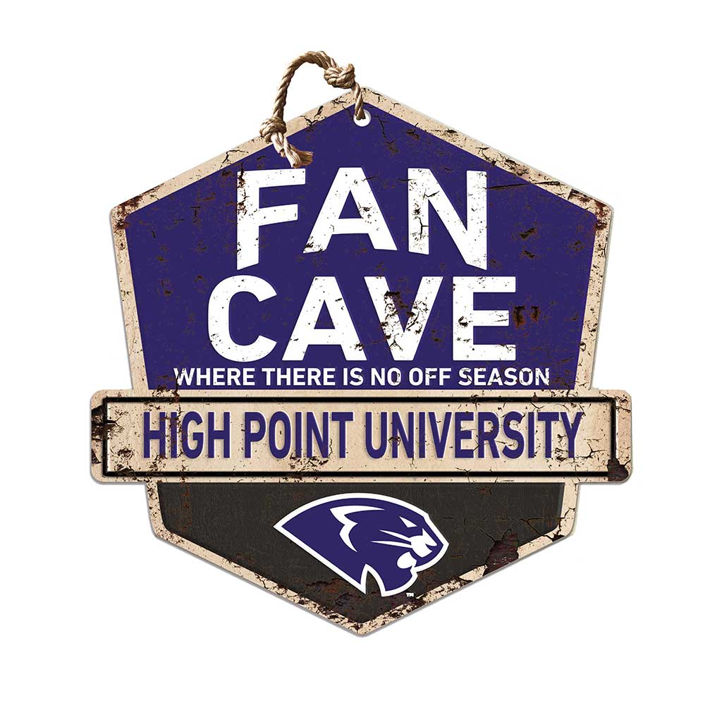 Rustic Badge Fan Cave Sign High Point Panthers