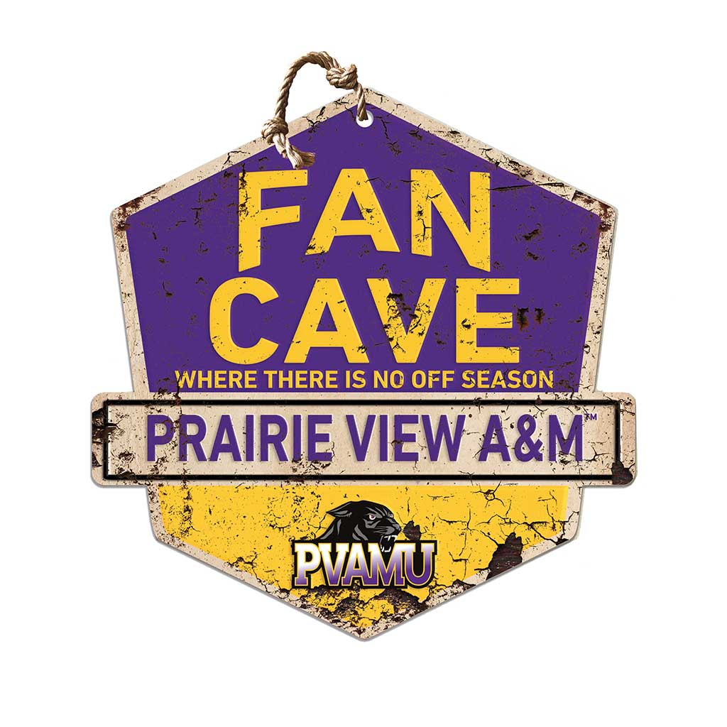 Rustic Badge Fan Cave Sign Prairie View A&M Panthers