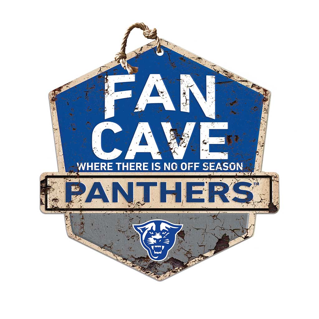 Rustic Badge Fan Cave Sign Georgia State Panthers