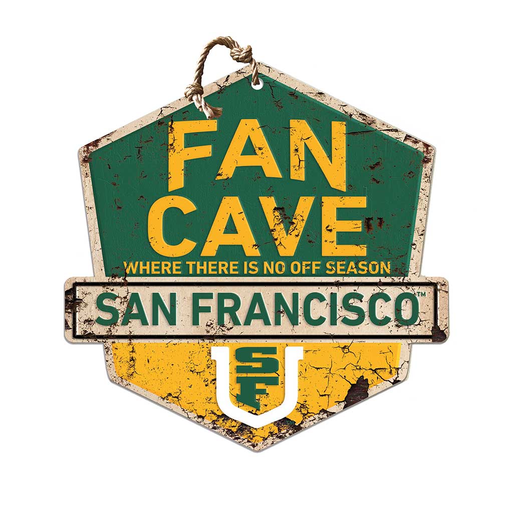 Rustic Badge Fan Cave Sign San Francisco Dons