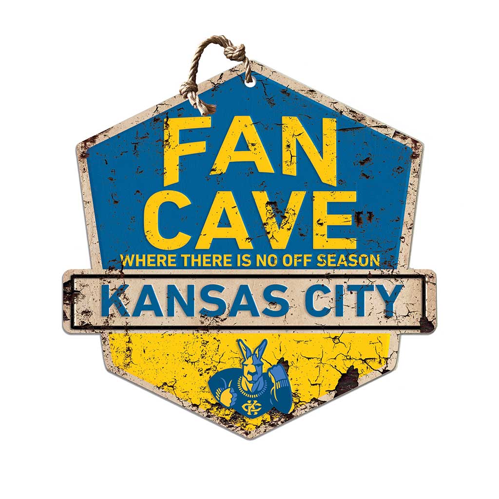 Rustic Badge Fan Cave Sign Missouri Kansas City Kangaroos