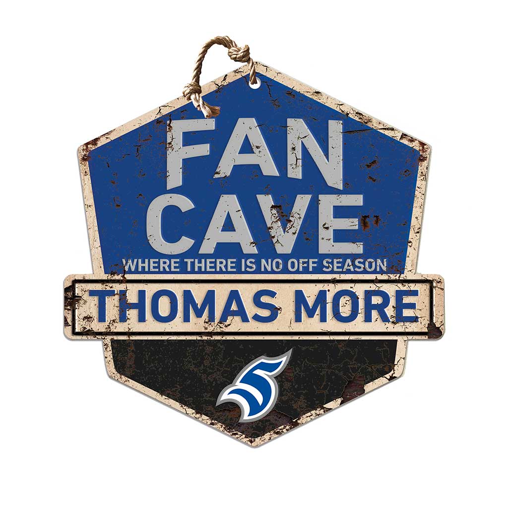 Rustic Badge Fan Cave Sign Thomas More College Saints