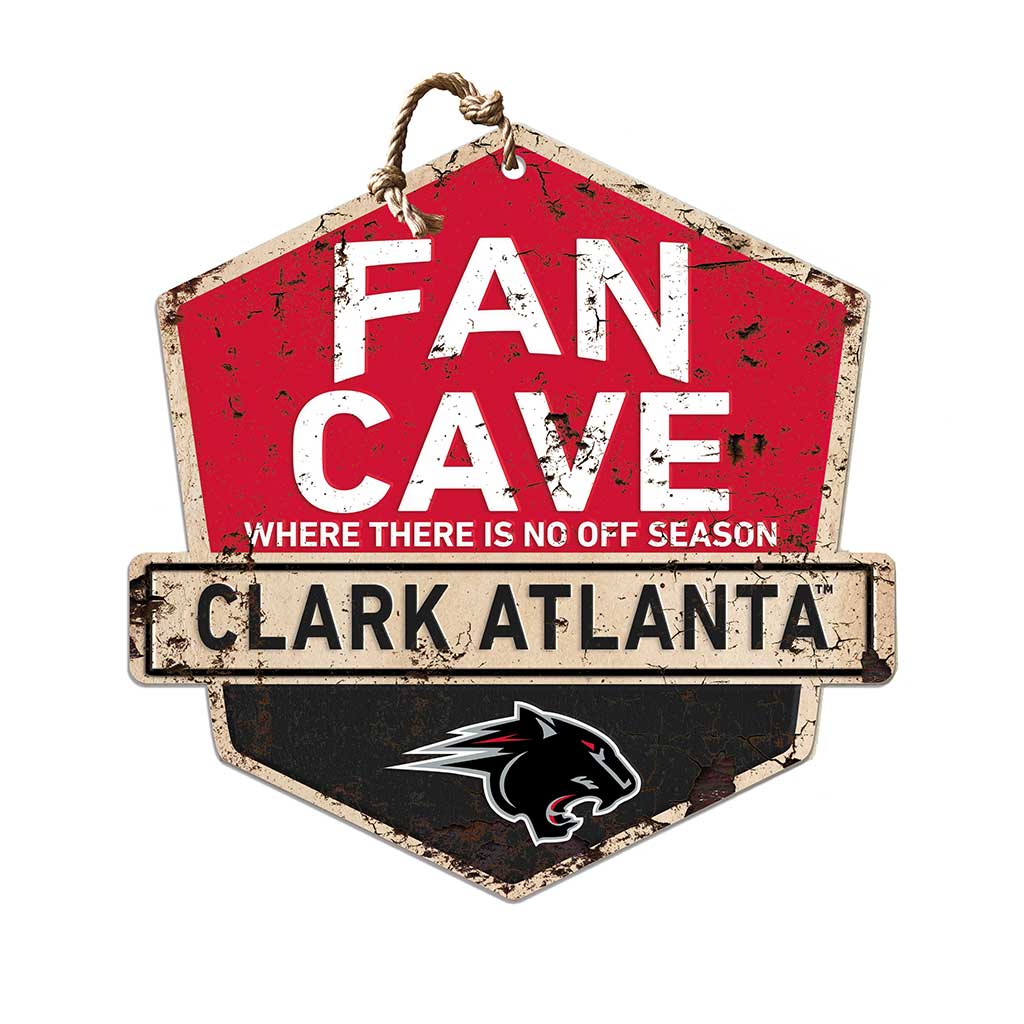 Rustic Badge Fan Cave Sign Clark Atlanta University Panthers