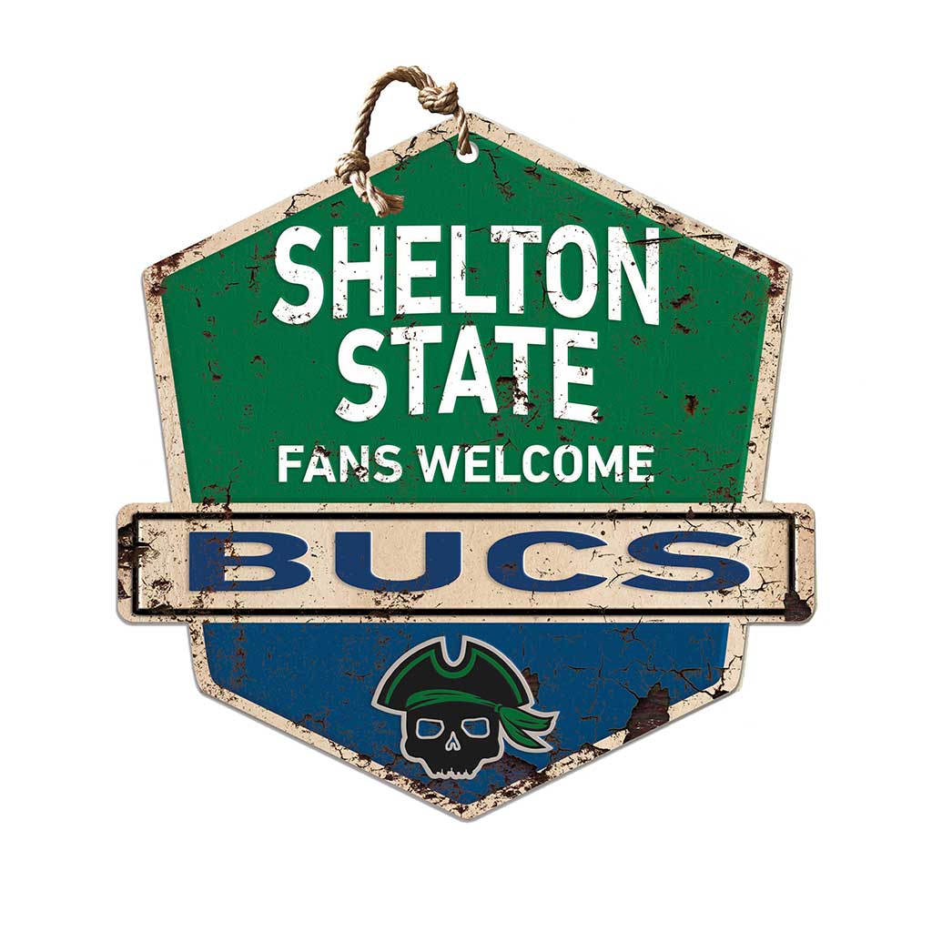 Rustic Badge Fans Welcome Sign Shelton State Community College Buccaneers