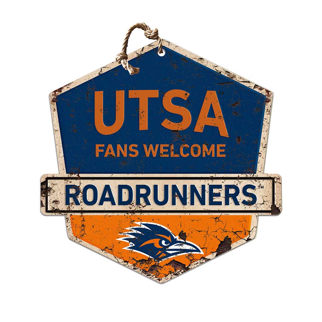 Rustic Badge Fans Welcome Sign Texas at San Antonio Roadrunners