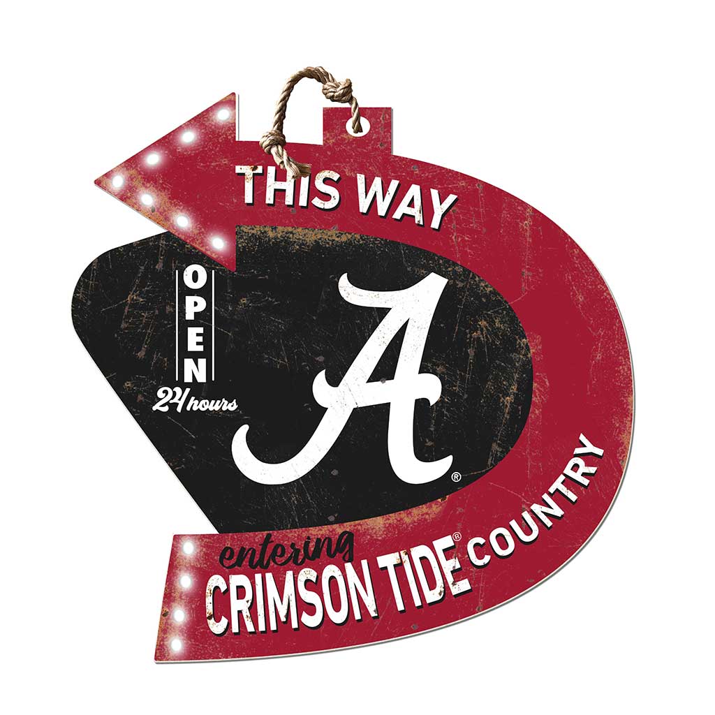 Arrow Sign This Way Alabama Crimson Tide