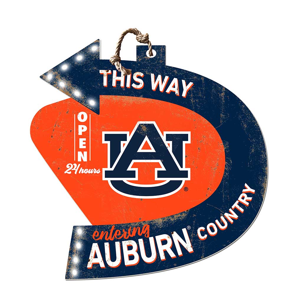 Arrow Sign This Way Auburn Tigers