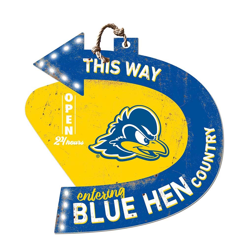 Arrow Sign This Way Delaware Fightin Blue Hens