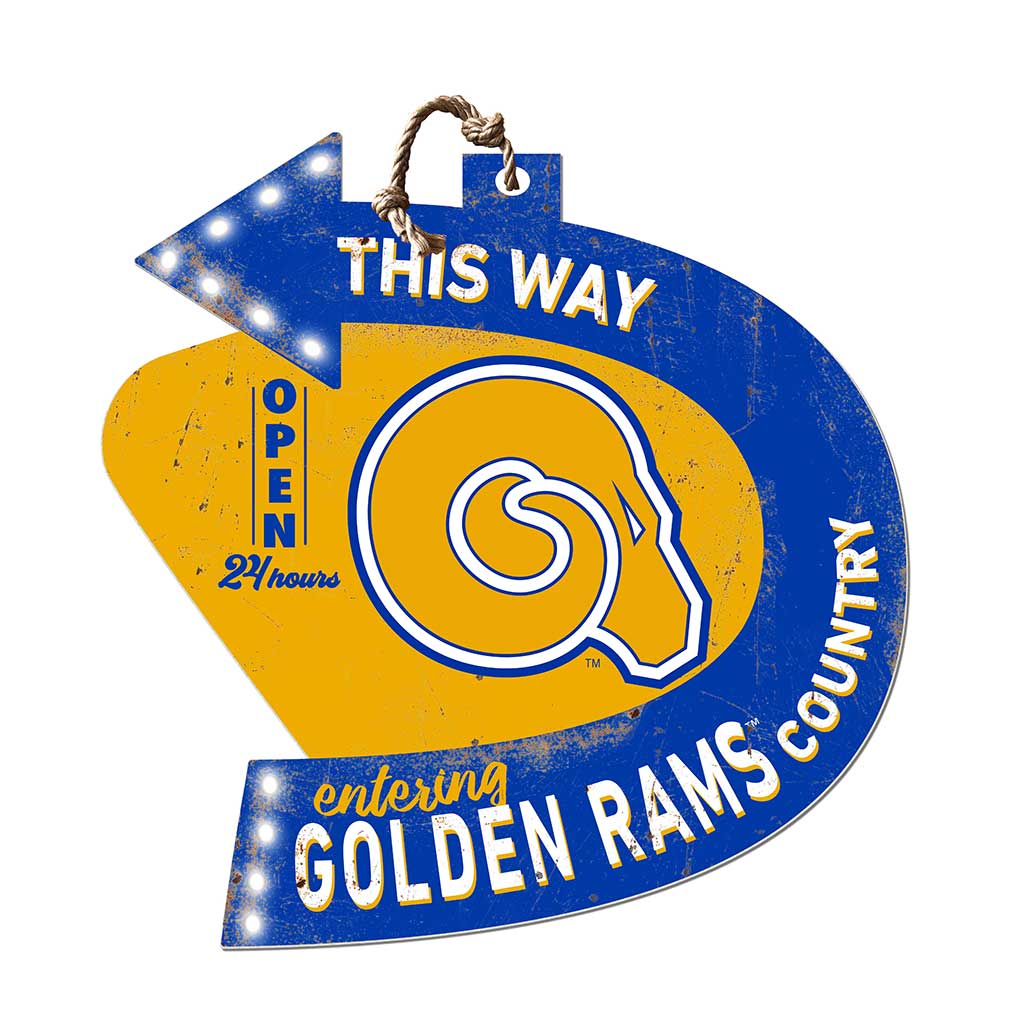 Arrow Sign This Way Albany State University Golden Rams