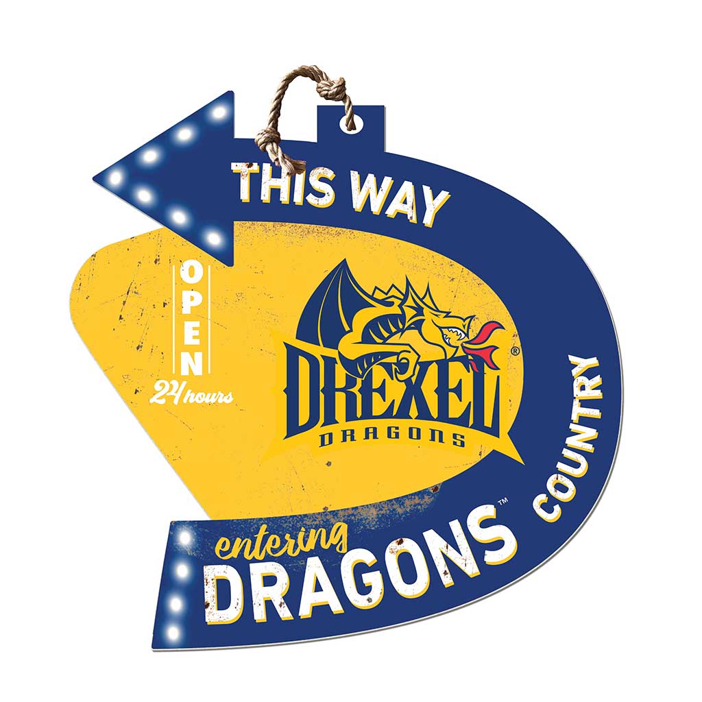 Arrow Sign This Way Drexel Dragons