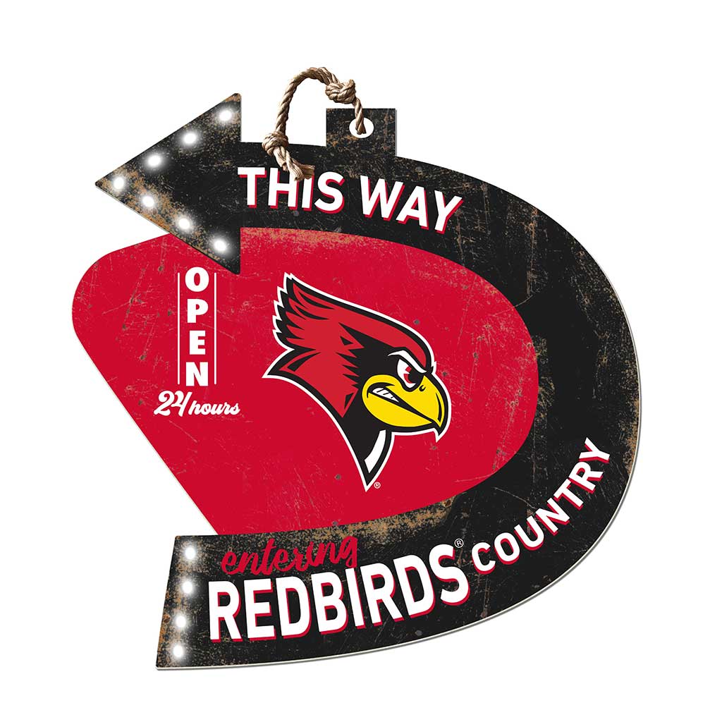 Arrow Sign This Way Illinois State Redbirds