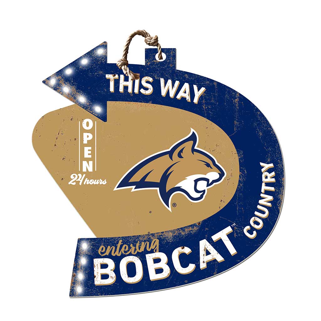 Arrow Sign This Way Montana State Fighting Bobcats