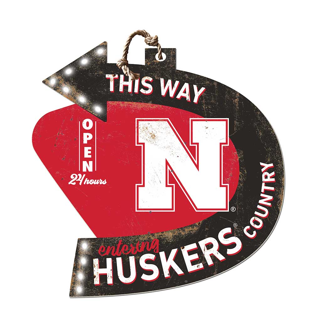 Arrow Sign This Way Nebraska Cornhuskers – KH SPORTS FAN