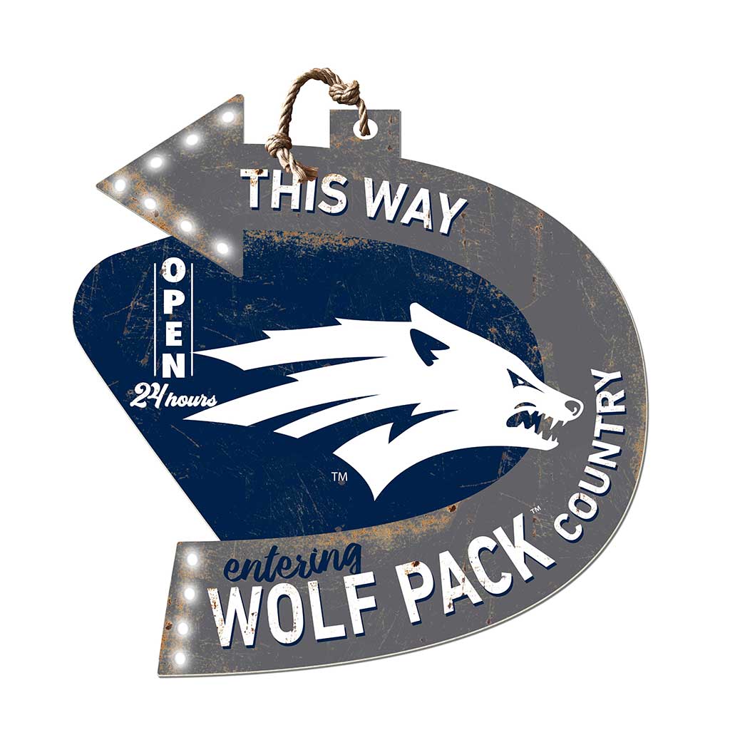 Arrow Sign This Way Nevada Wolf Pack