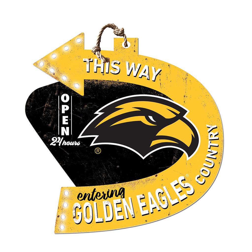 Arrow Sign This Way Southern Mississippi Golden Eagles