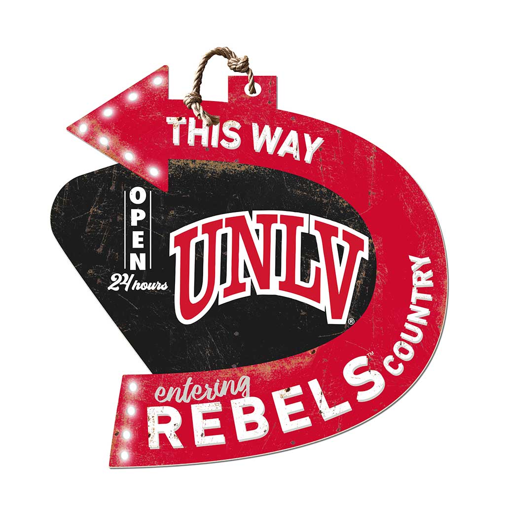 Arrow Sign This Way University of Nevada Las Vegas Rebels