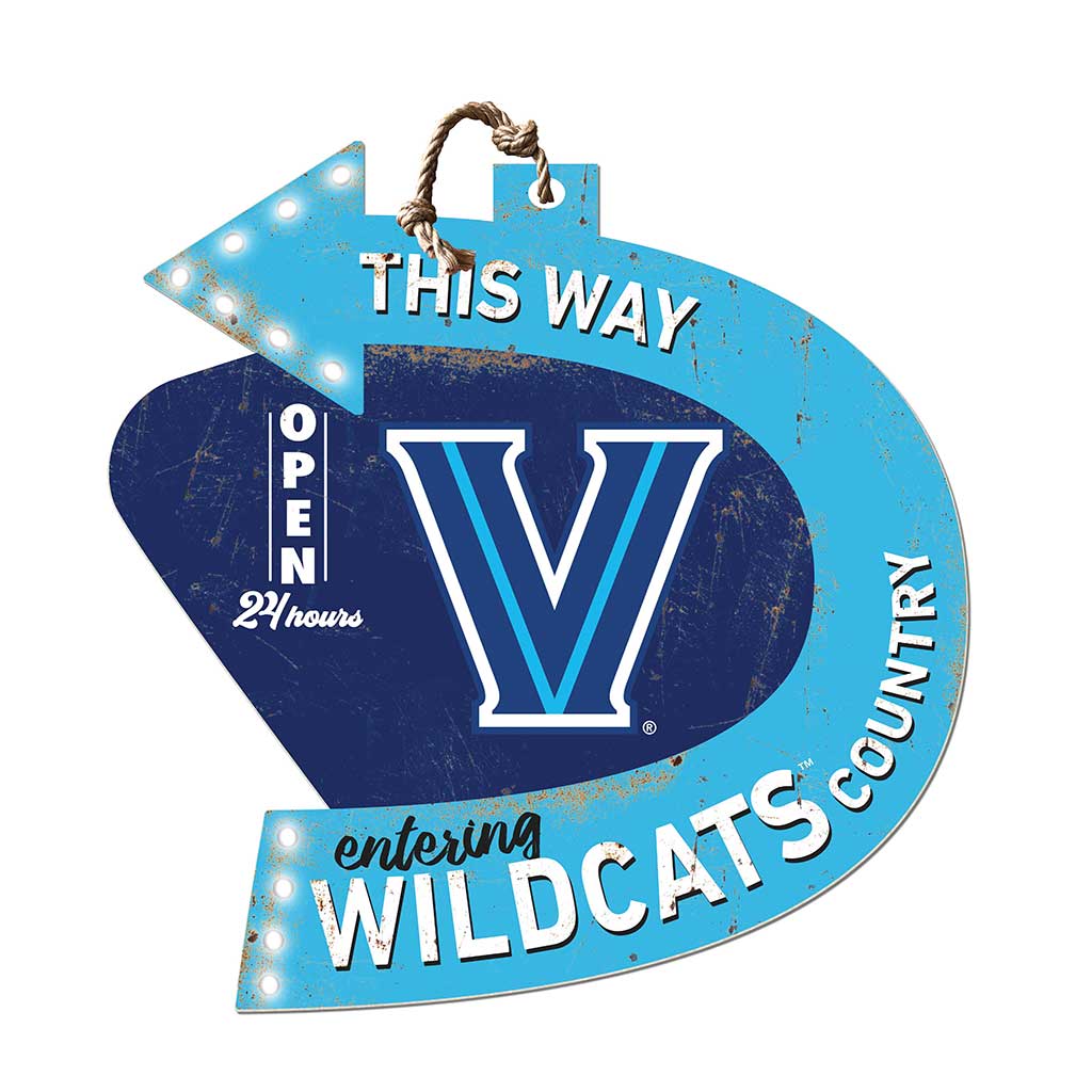Arrow Sign This Way Villanova Wildcats