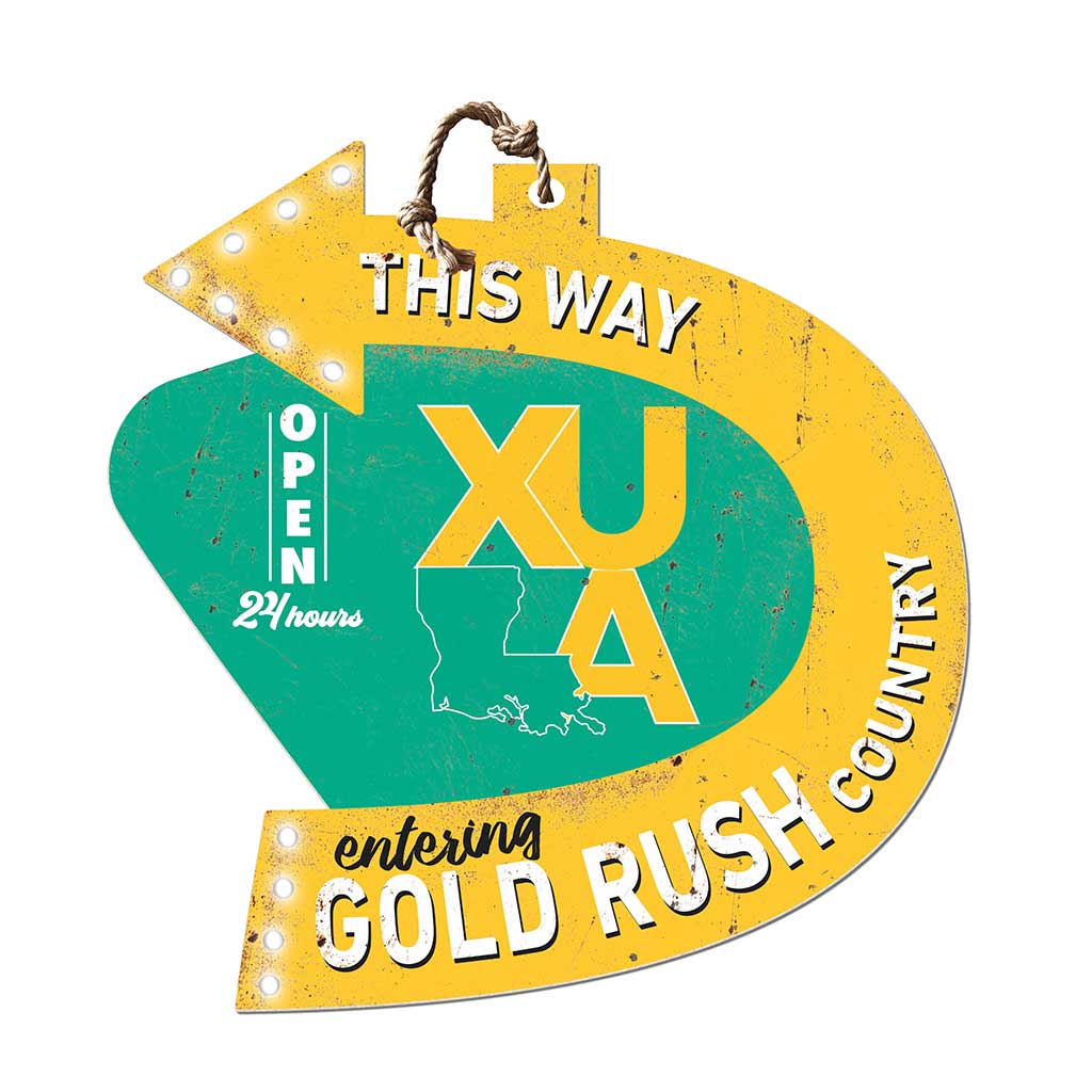 Arrow Sign This Way Xavier University of Louisiana Gold Rush