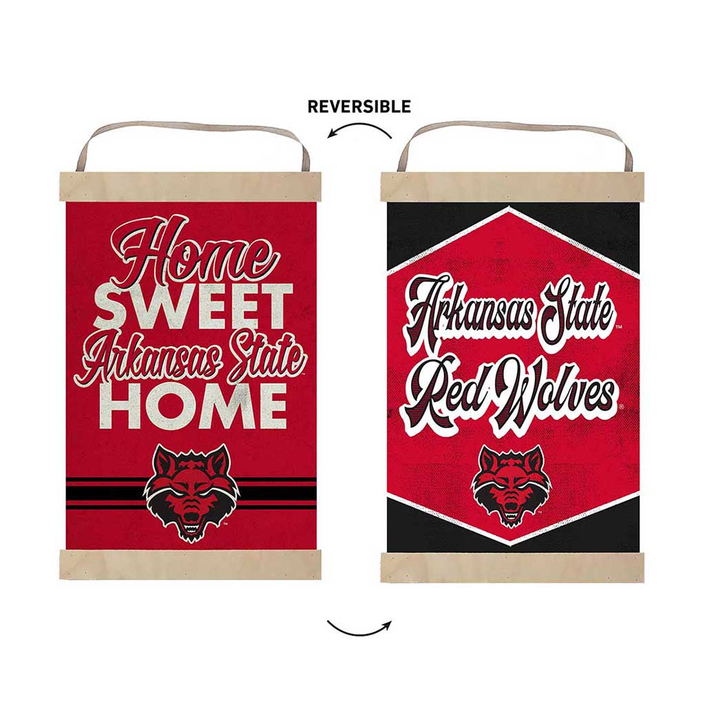 Reversible Banner Signs Home Sweet Home Arkansas State Red Wolves