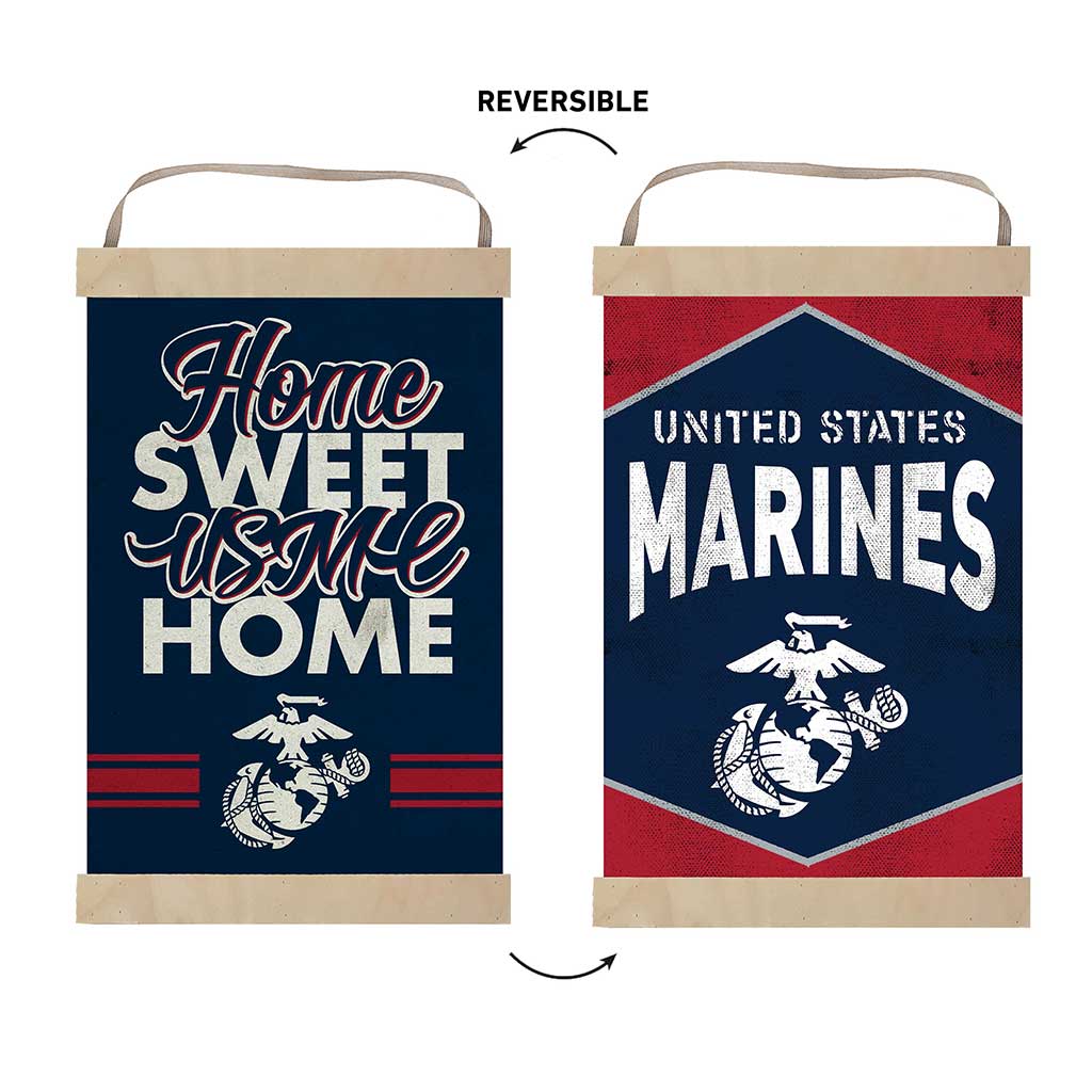 Reversible Banner Signs Home Sweet Home Marines