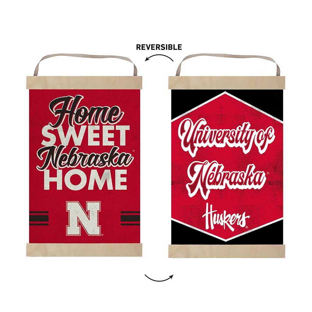 Reversible Banner Signs Home Sweet Home Nebraska Cornhuskers