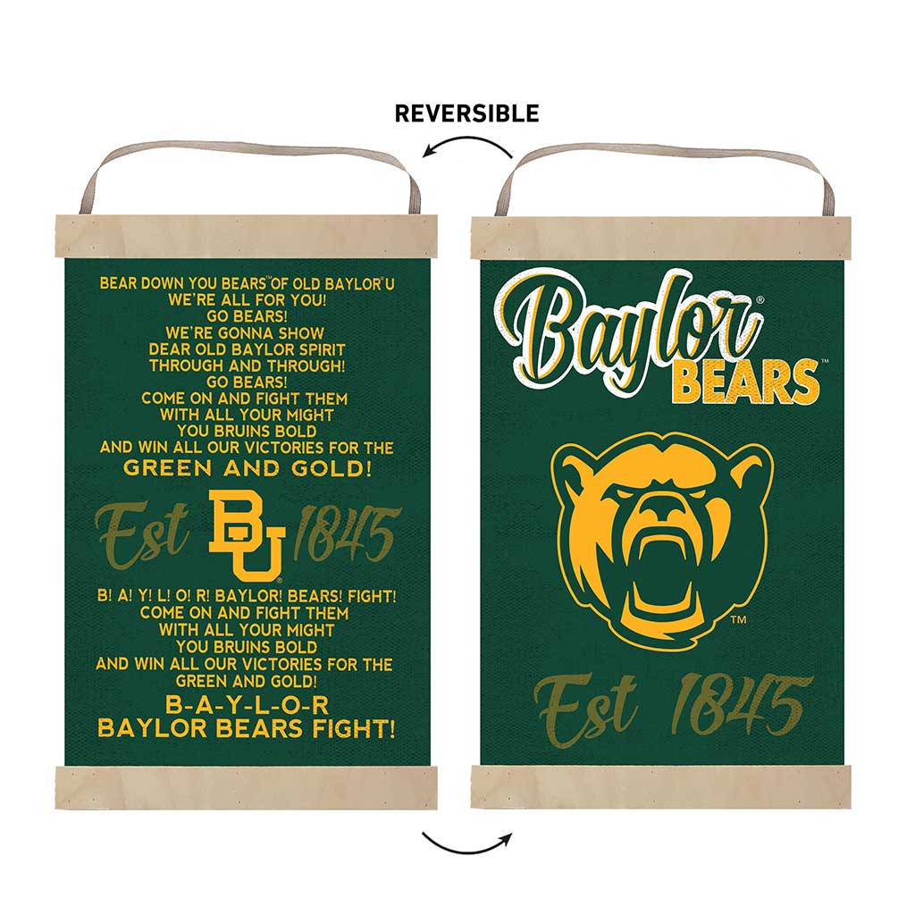 Reversible Banner Sign Fight Song Baylor Bears