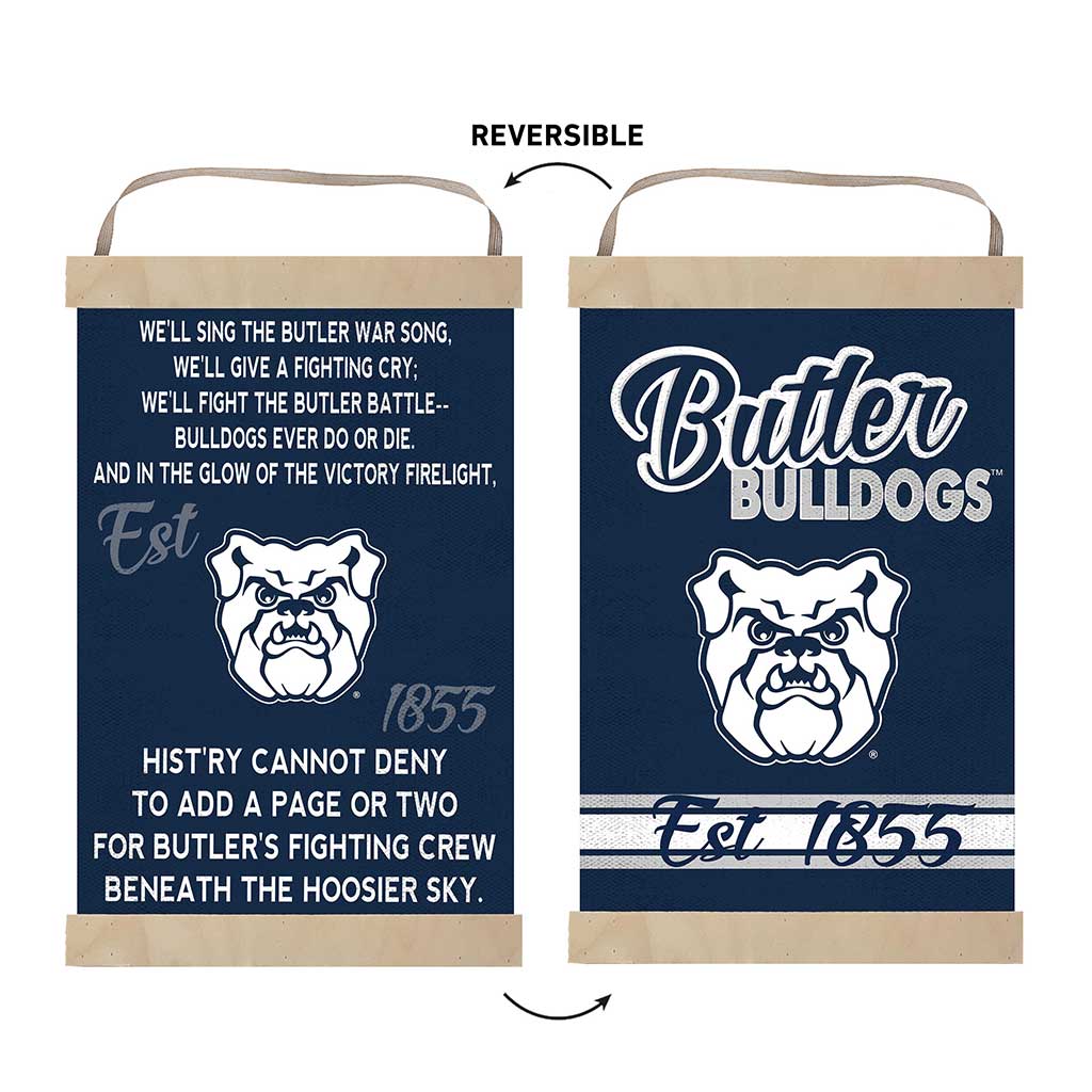 Reversible Banner Sign Fight Song Butler Bulldogs