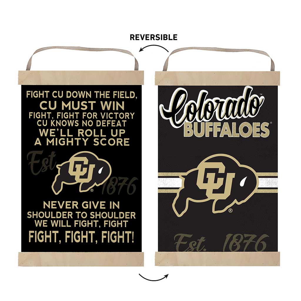 Reversible Banner Sign Fight Song Colorado (Boulder) Buffaloes