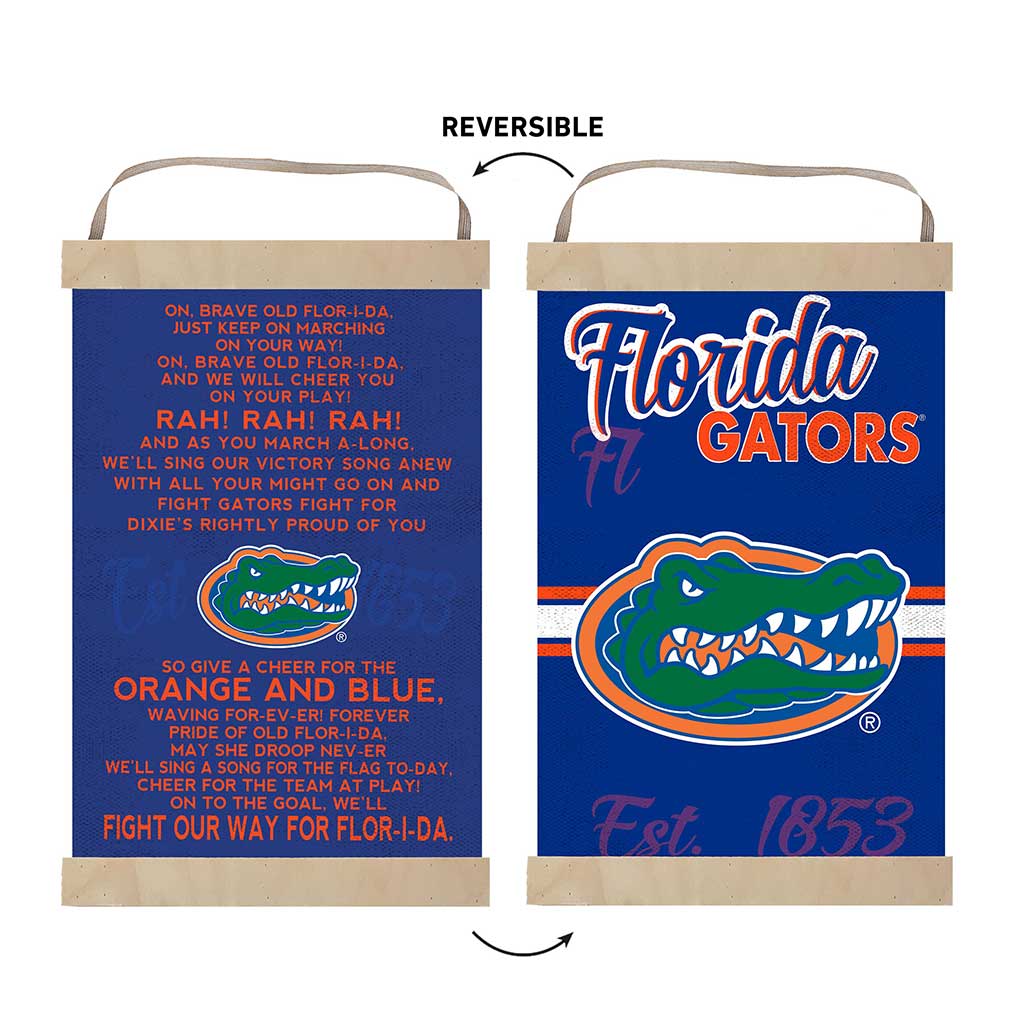 Reversible Banner Sign Fight Song Florida Gators