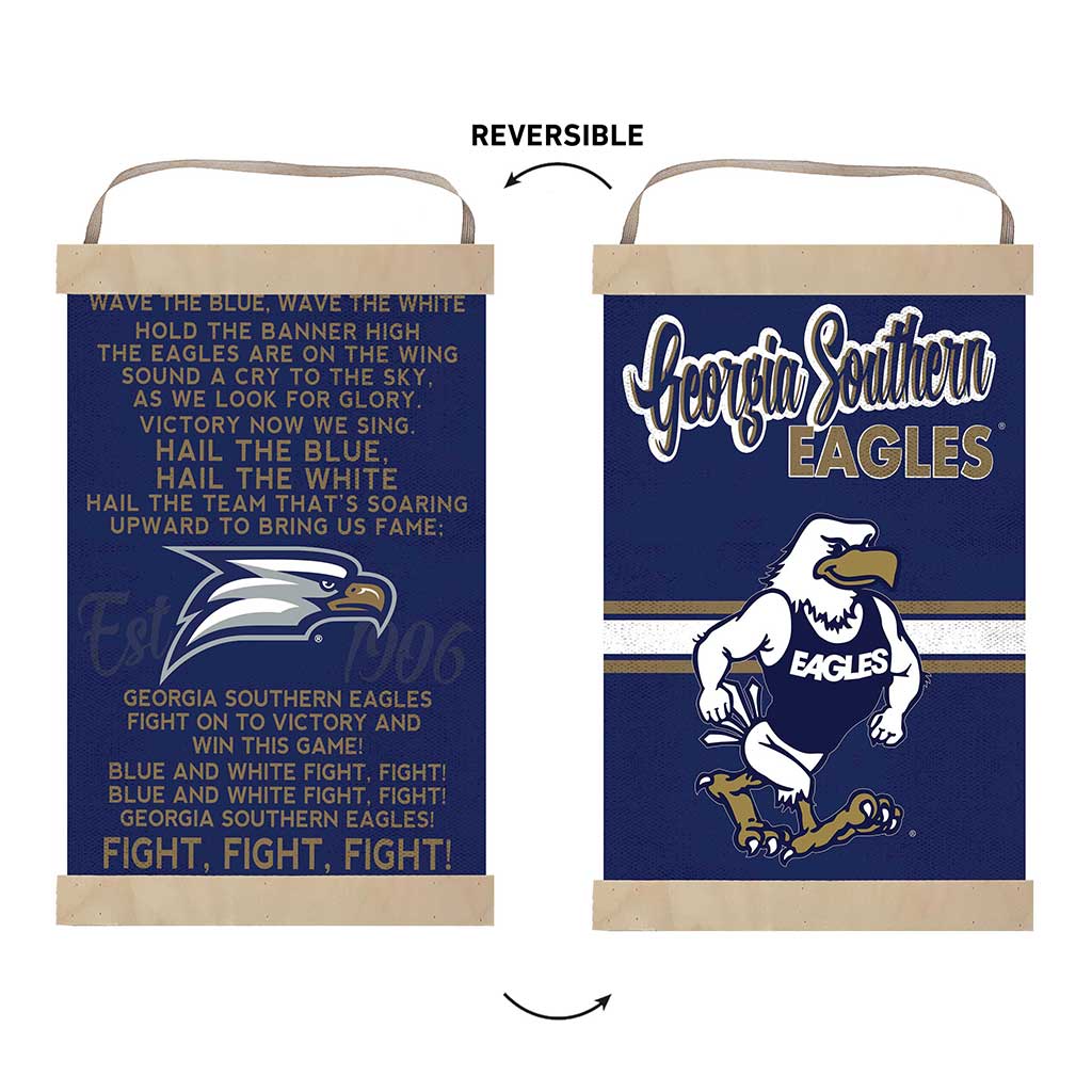 Reversible Banner Sign Fight Song Georgia Southern Eagles