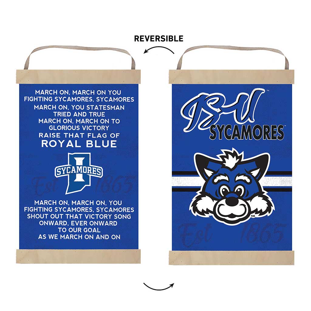 Reversible Banner Sign Fight Song Indiana State Sycamores