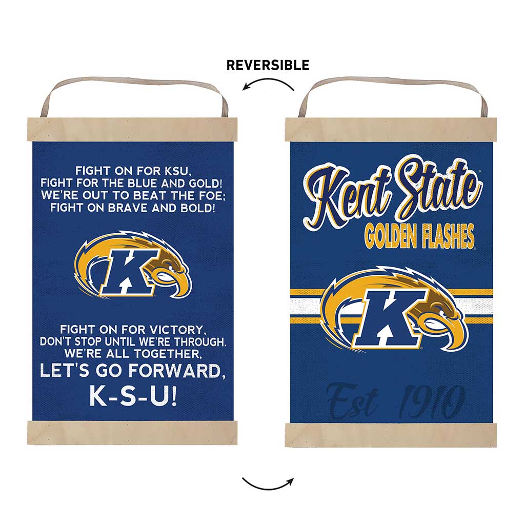 Reversible Banner Sign Fight Song Kent State Golden Flashes