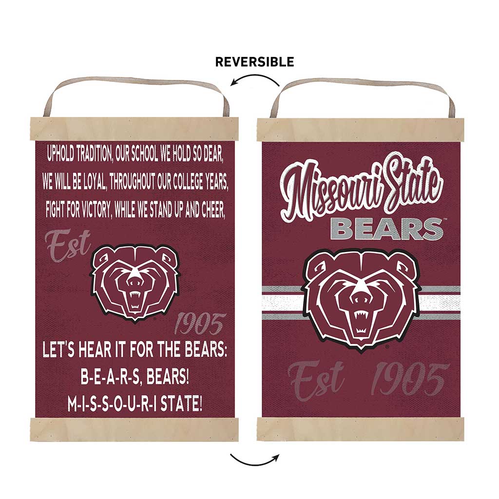 Reversible Banner Sign Fight Song Missouri State Bears