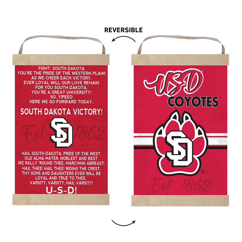 Reversible Banner Sign Fight Song South Dakota Coyotes