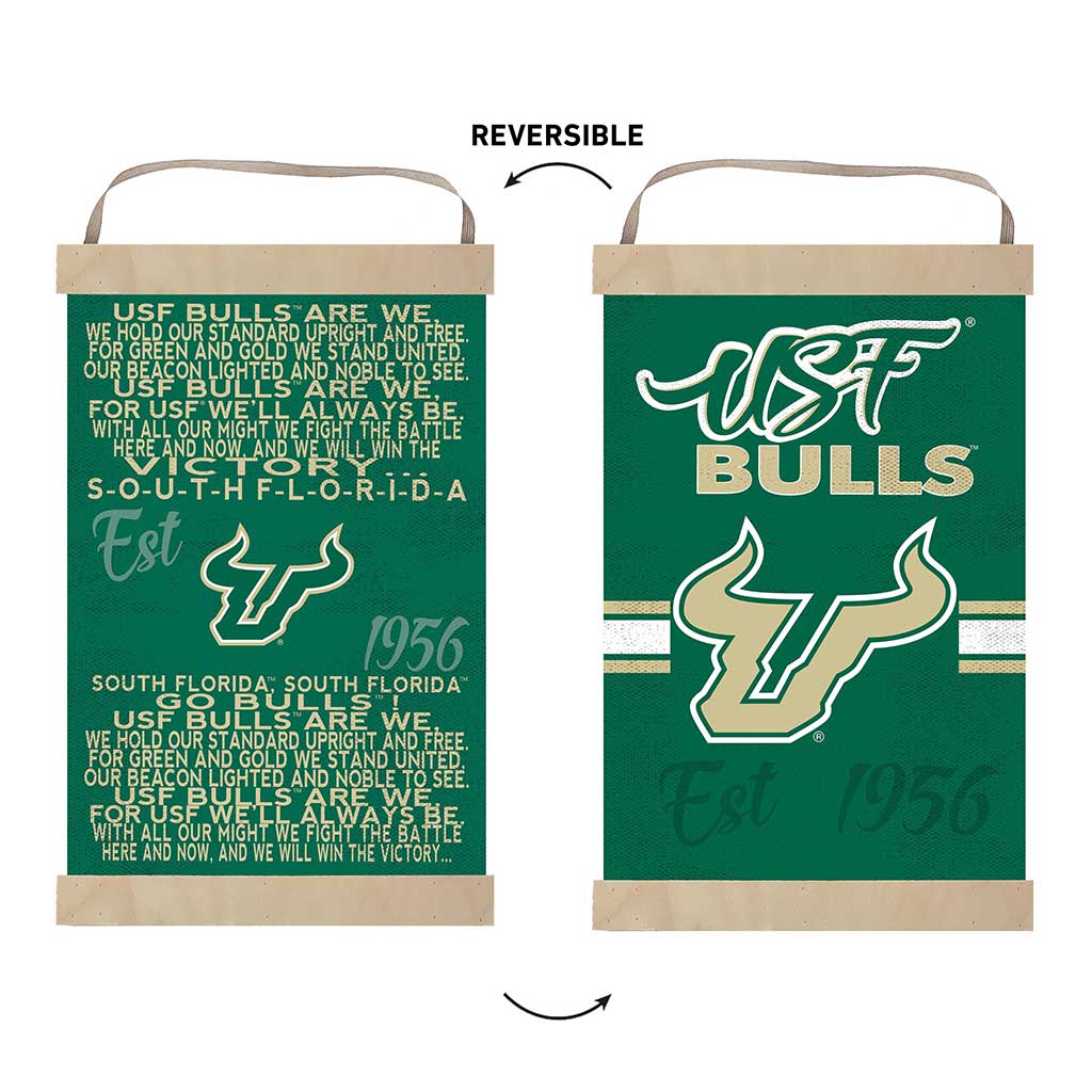 Reversible Banner Sign Fight Song South Florida Bulls