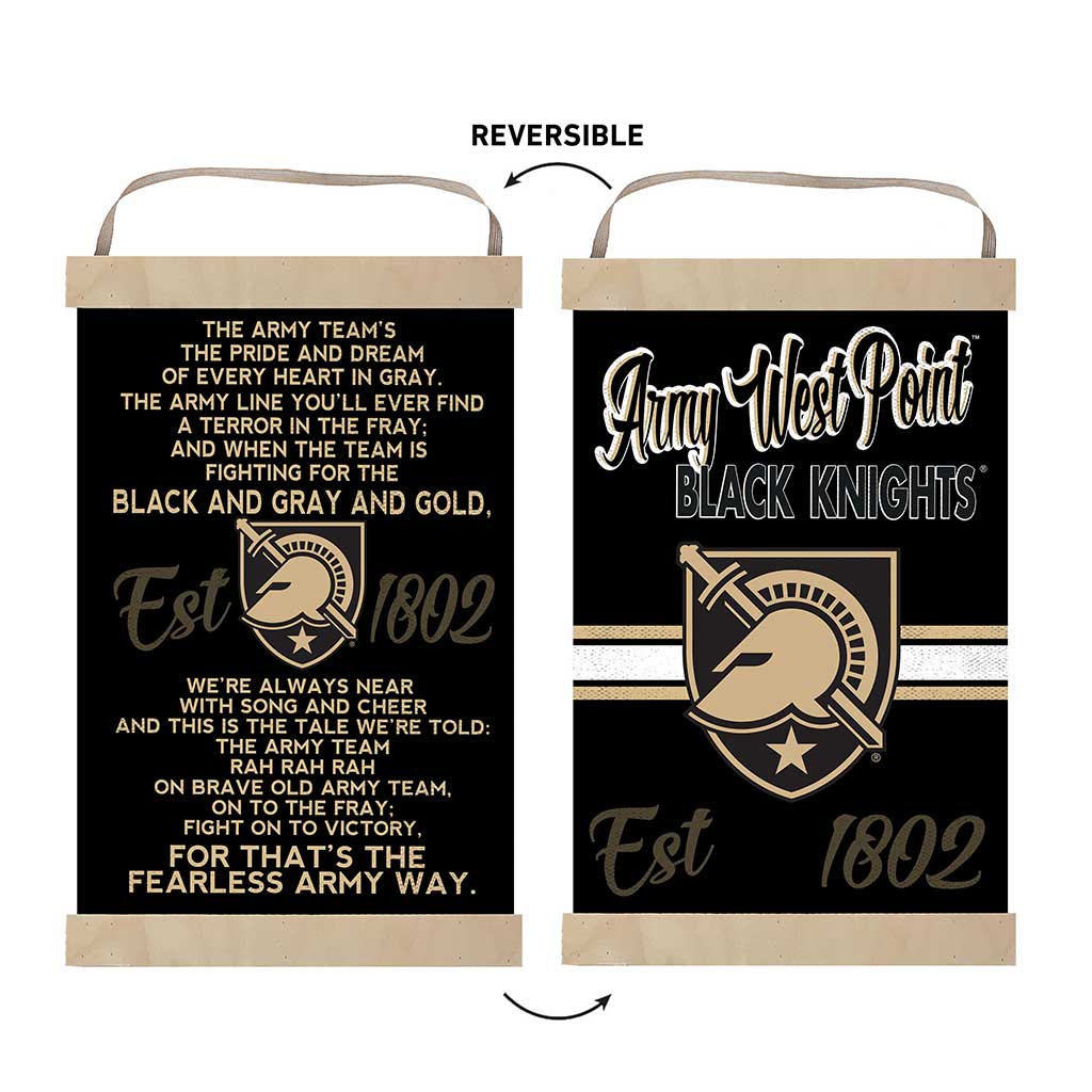 Reversible Banner Sign Fight Song West Point Black Knights