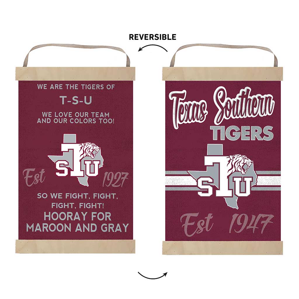 Reversible Banner Sign Fight Song Texas Southern Tigers