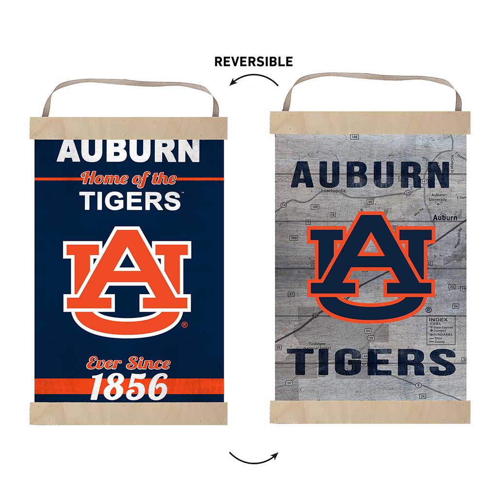 Reversible Banner Sign Home of the Auburn Tigers
