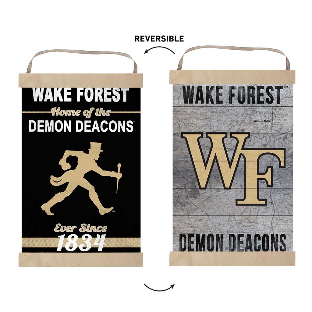 Reversible Banner Sign Home of the Wake Forest Demon Deacons