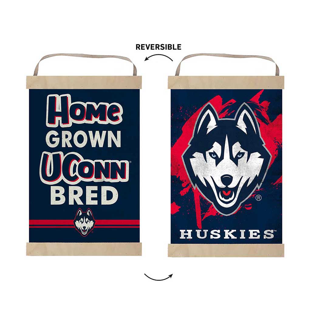 Reversible Banner Sign Home Grown Connecticut Huskies