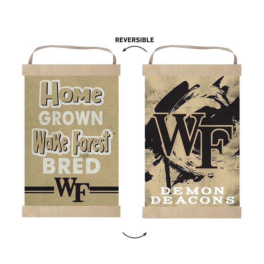 Reversible Banner Sign Home Grown Wake Forest Demon Deacons