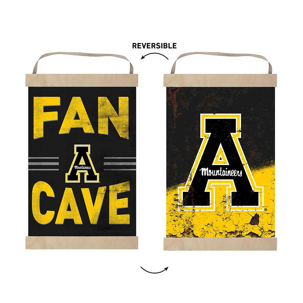 Reversible Banner Sign Fan Cave Appalachian State Mountaineers