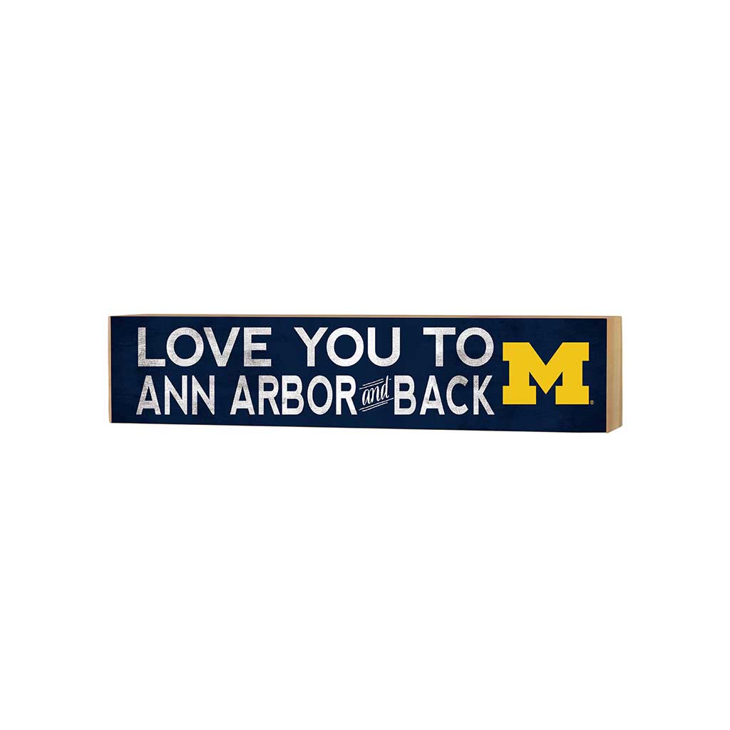 3x13 Block Love you to Michigan Wolverines